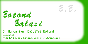 botond balasi business card